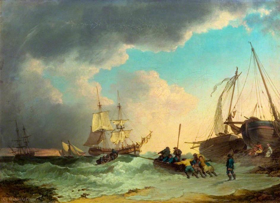 A Sea Piece — Philip James De Loutherbourg