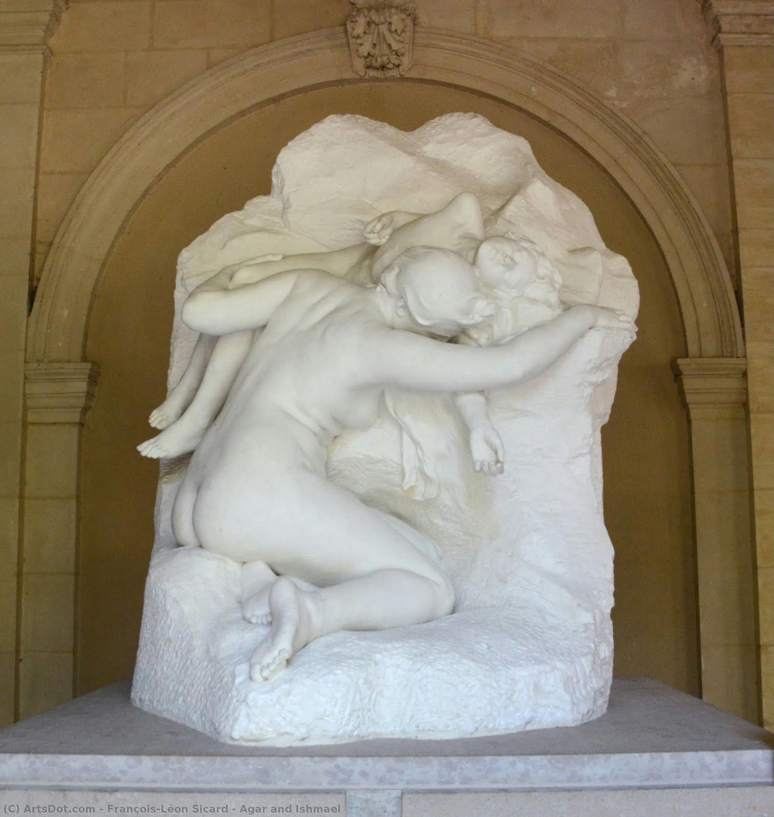 Agar And Ishmael — François-léon Sicard