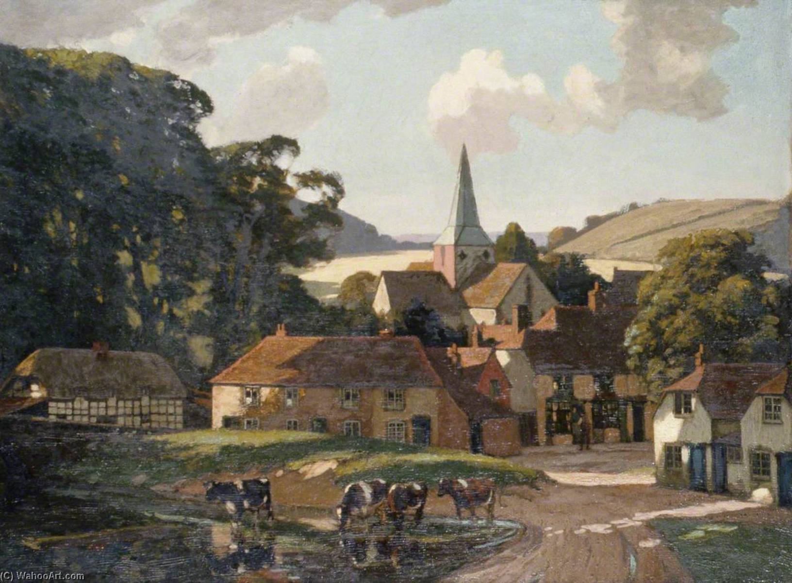 Harting Village And Pond, West Sussex — Gunning King