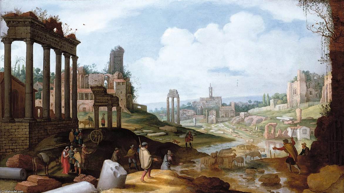 View Of The Forum Romanum — Willem Van Nieulandt