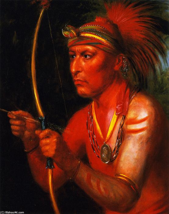 Powasheek (to Dash The Water Off), A Fox Chief — Charles Bird King