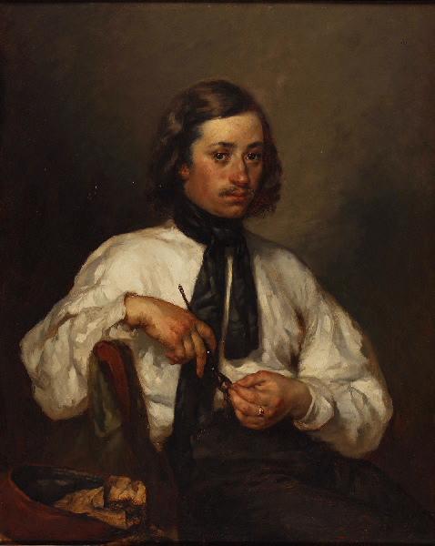 Portrait De Amand Ono L'homme À La Pipe (autre Titre) — Jean-françois Millet