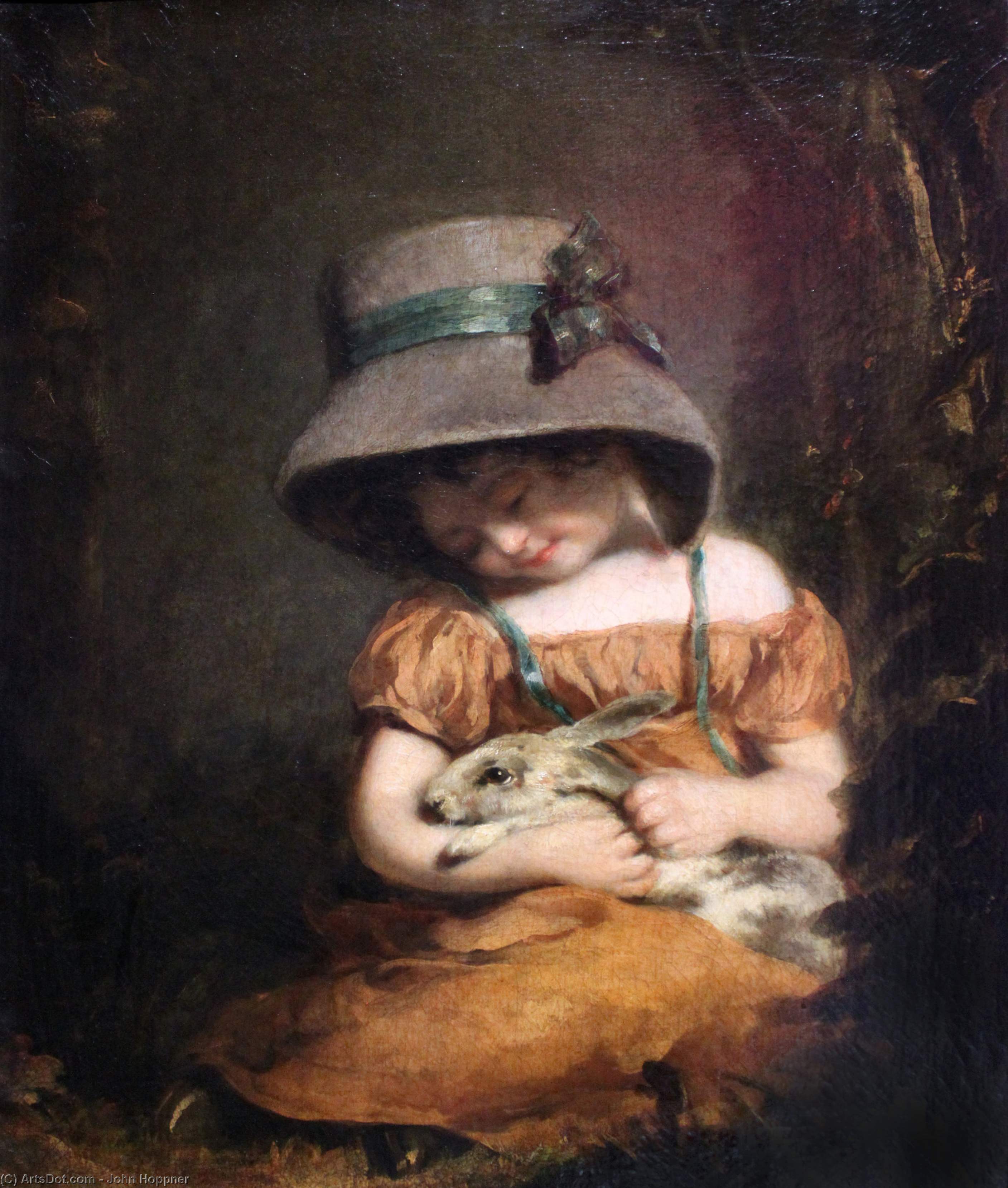 Girl With A Rabbit — Džon Hopner
