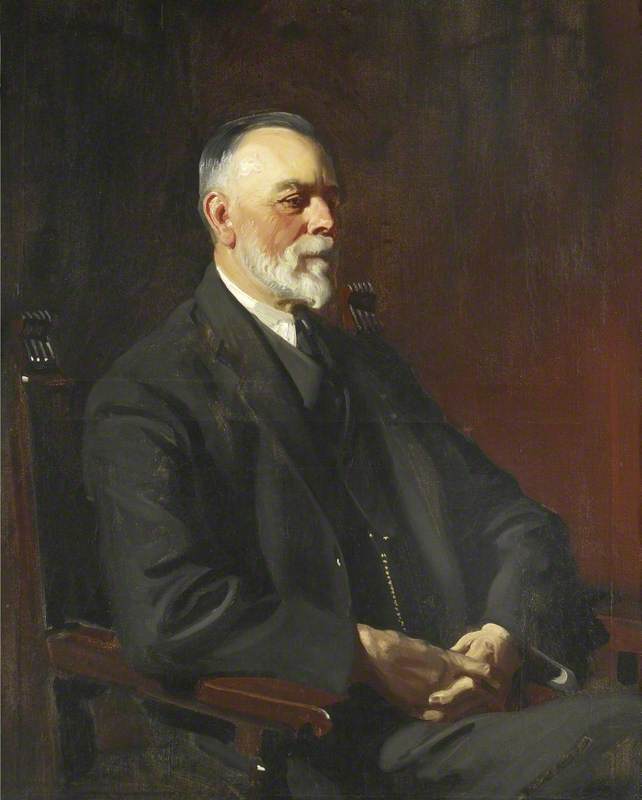 Portrait Of A Member Of The Powell Family Who Ran The Whitefriars Glass Factory — Frank O. Salisbury