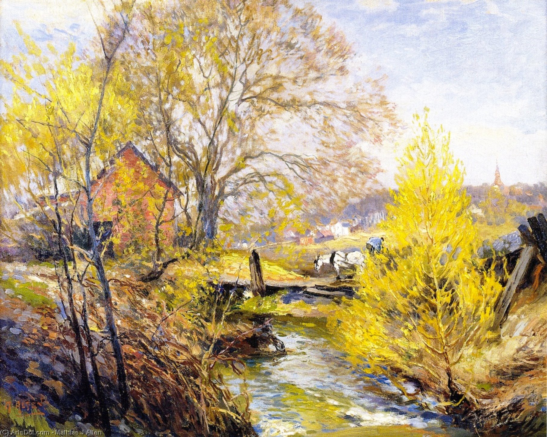 Landscape With Stream — Mathias Joseph Alten