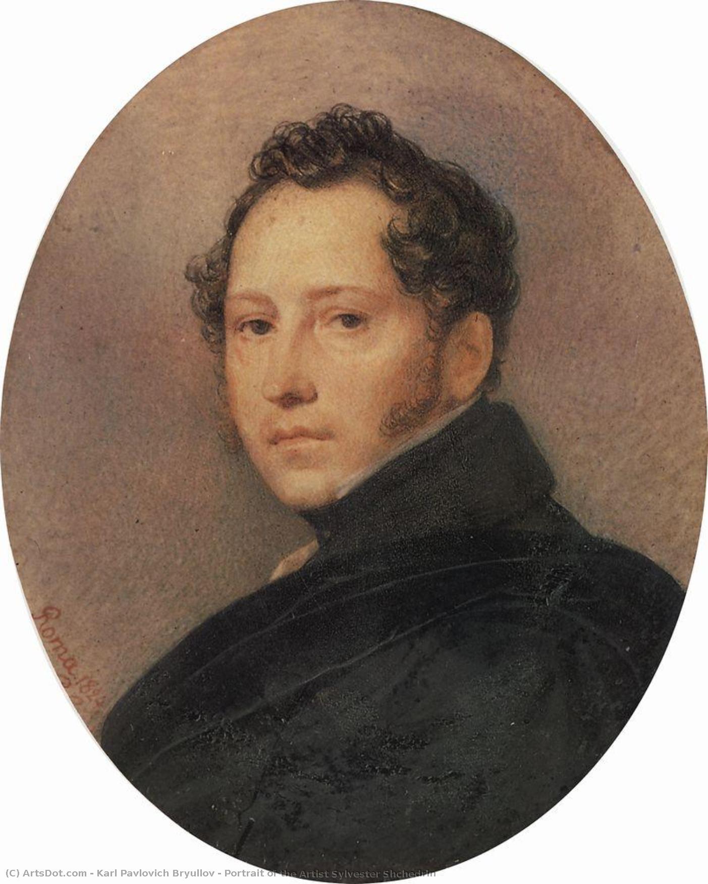 Portrait Of The Artist Sylvester Shchedrin — Karl Pavlovich Bryullov