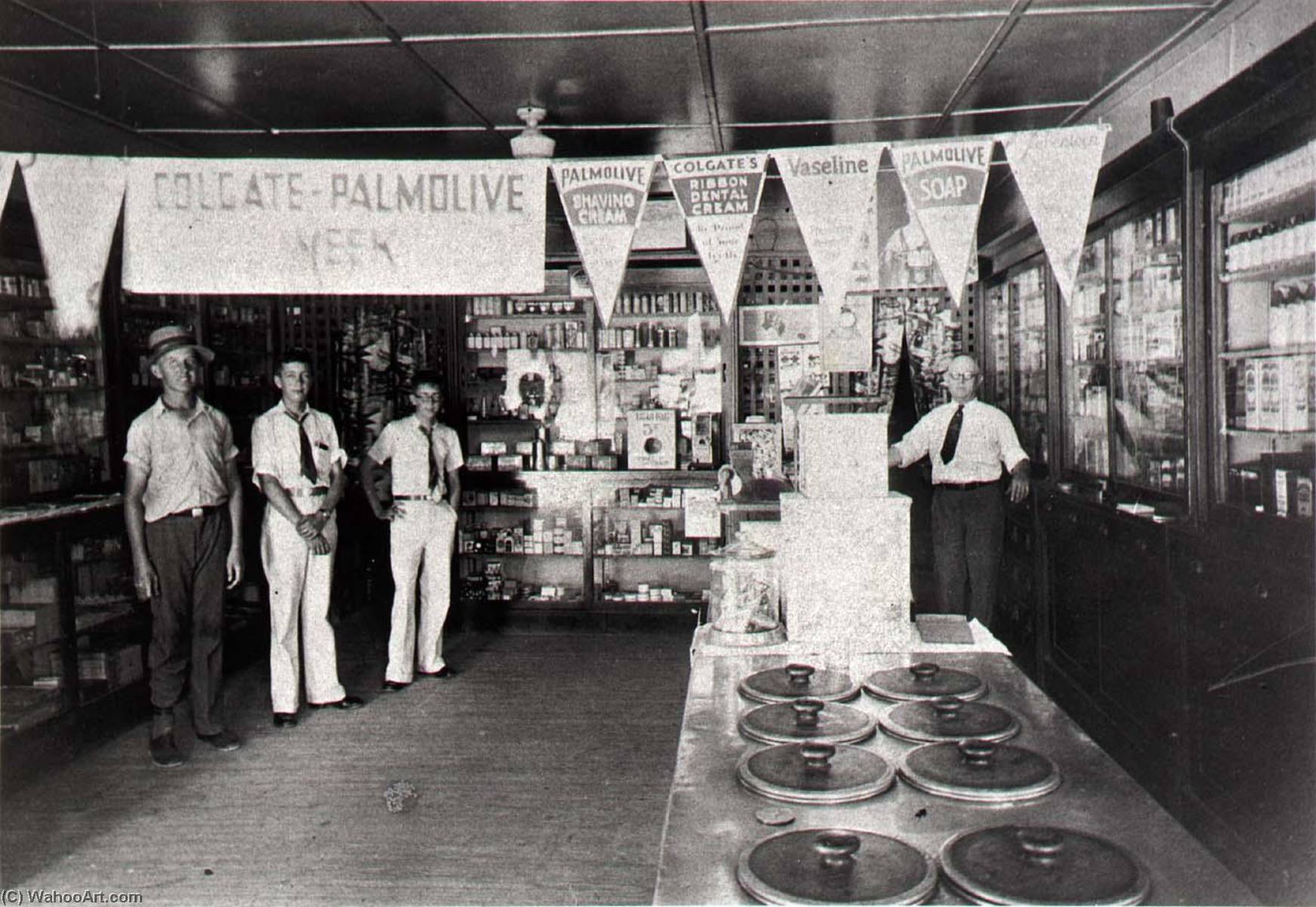 Ferguson Drug Store, 1218 35th Street (now Closed) Interior, Colgate Palmolive Week, 1940s, From The Corner Stores Of Galveston, Galveston County Cultural Arts Council — Betty Tichich