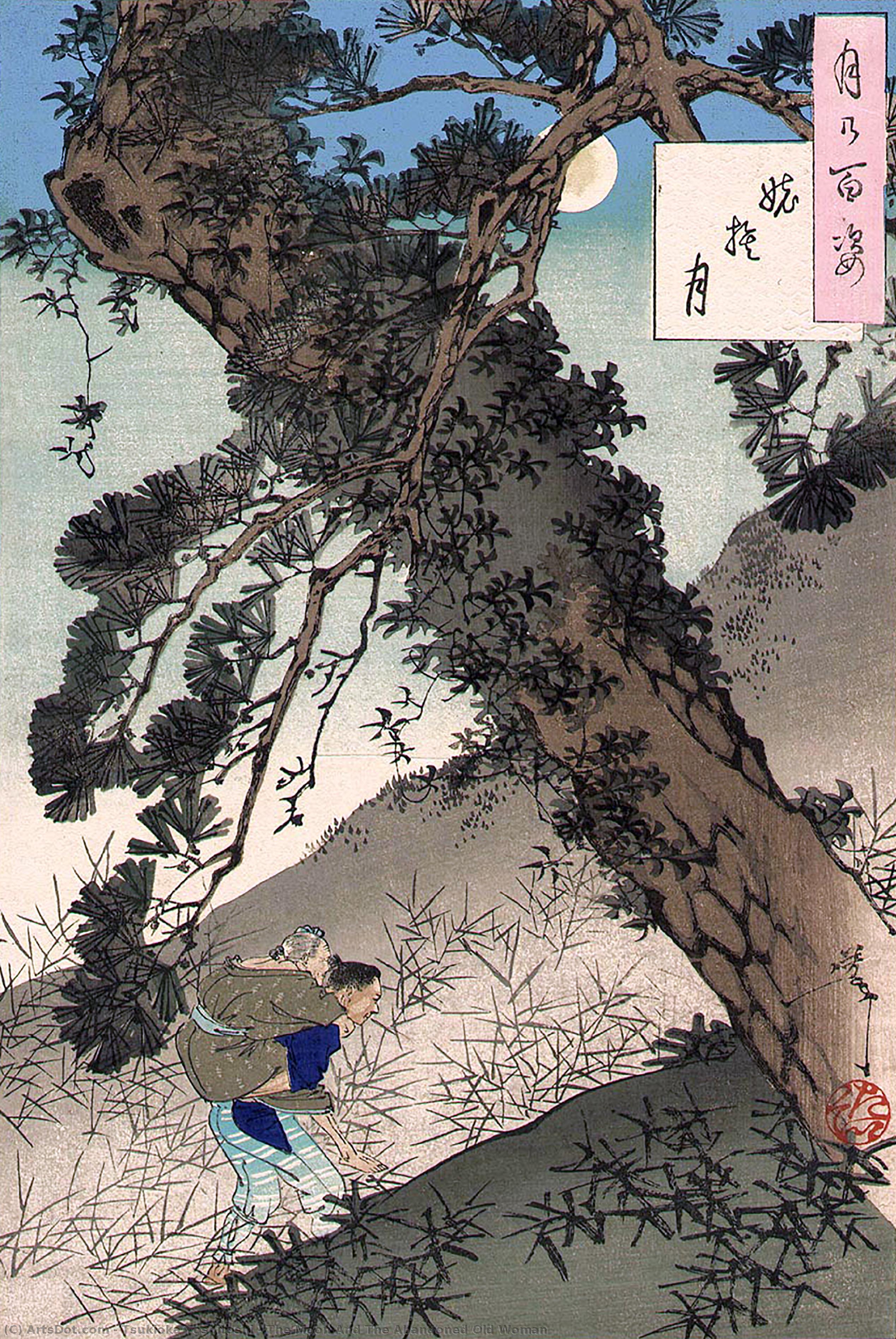 The Moon And The Abandoned Old Woman — Tsukioka Yoshitoshi