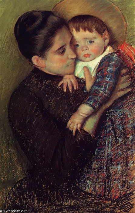 Woman And Her Child Aka Helene De Septeuil — Mary Stevenson Cassatt