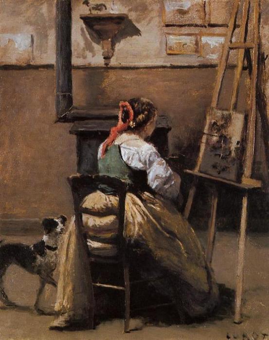 The Artist's Studio — Jean-baptiste-camille Corot