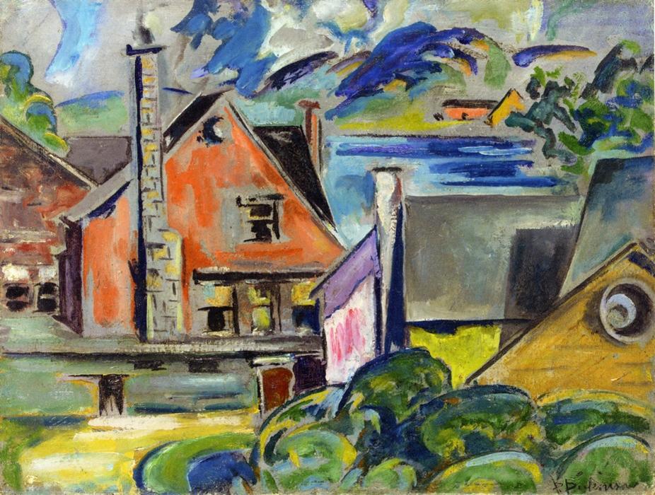 Village By The Sea — William Preston Dickinson