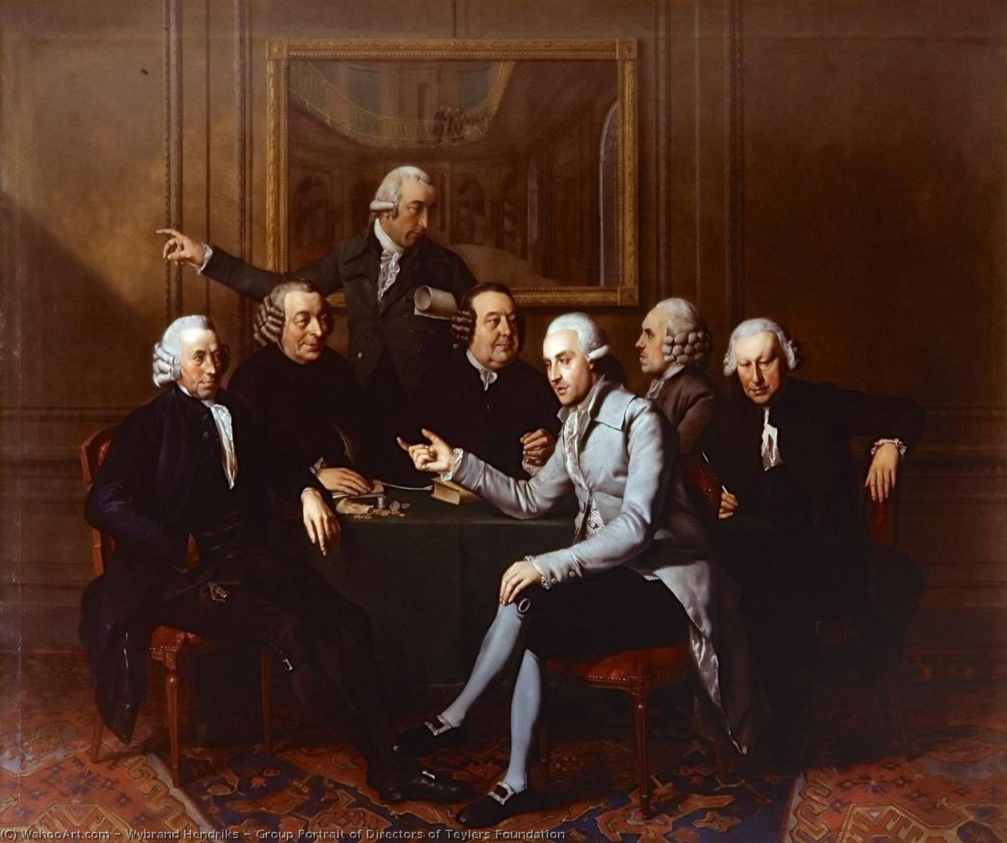 Group Portrait Of Directors Of Teylers Foundation — Wybrand Hendriks