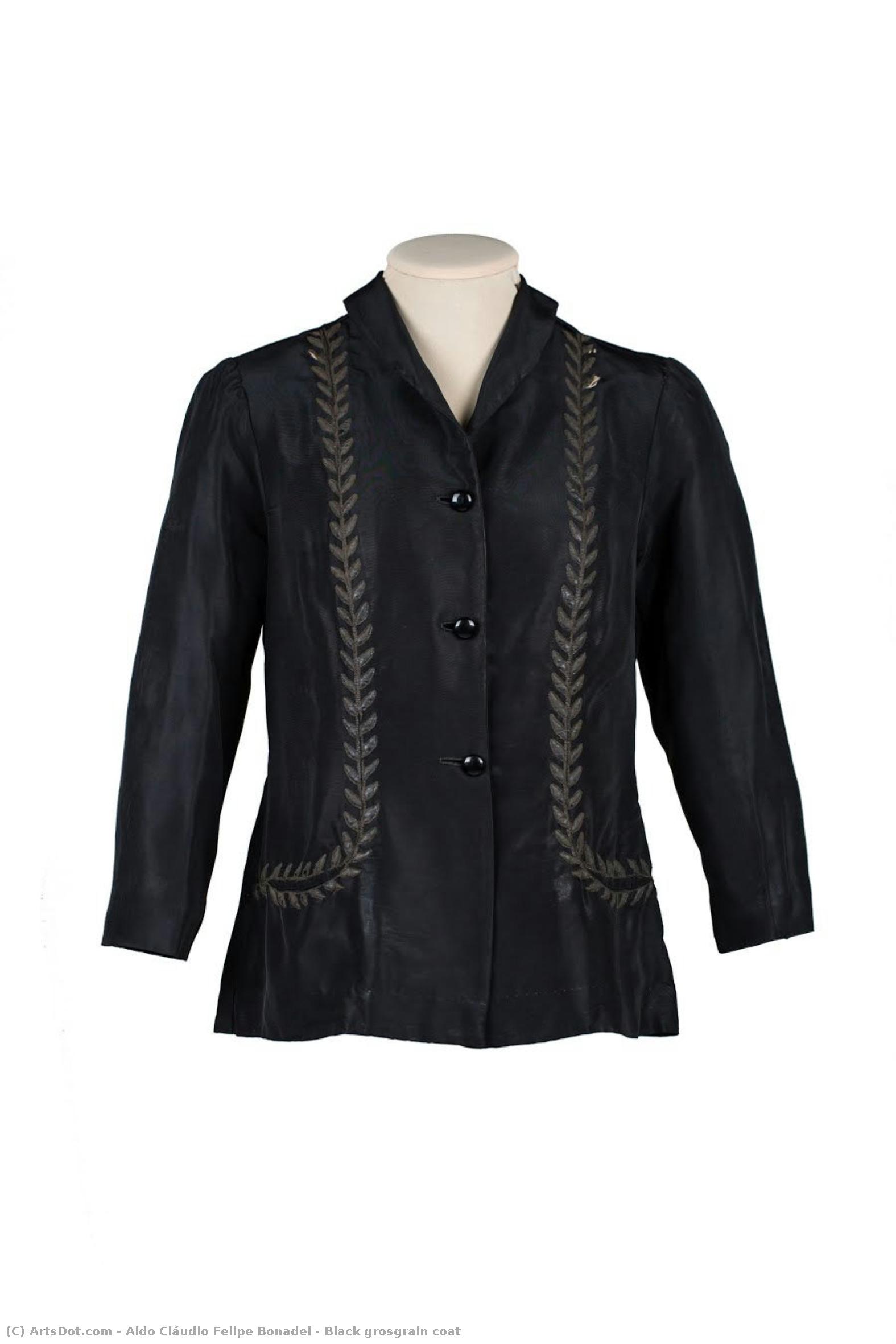 Black Grosgrain Coat — Aldo Cláudio Felipe Bonadei