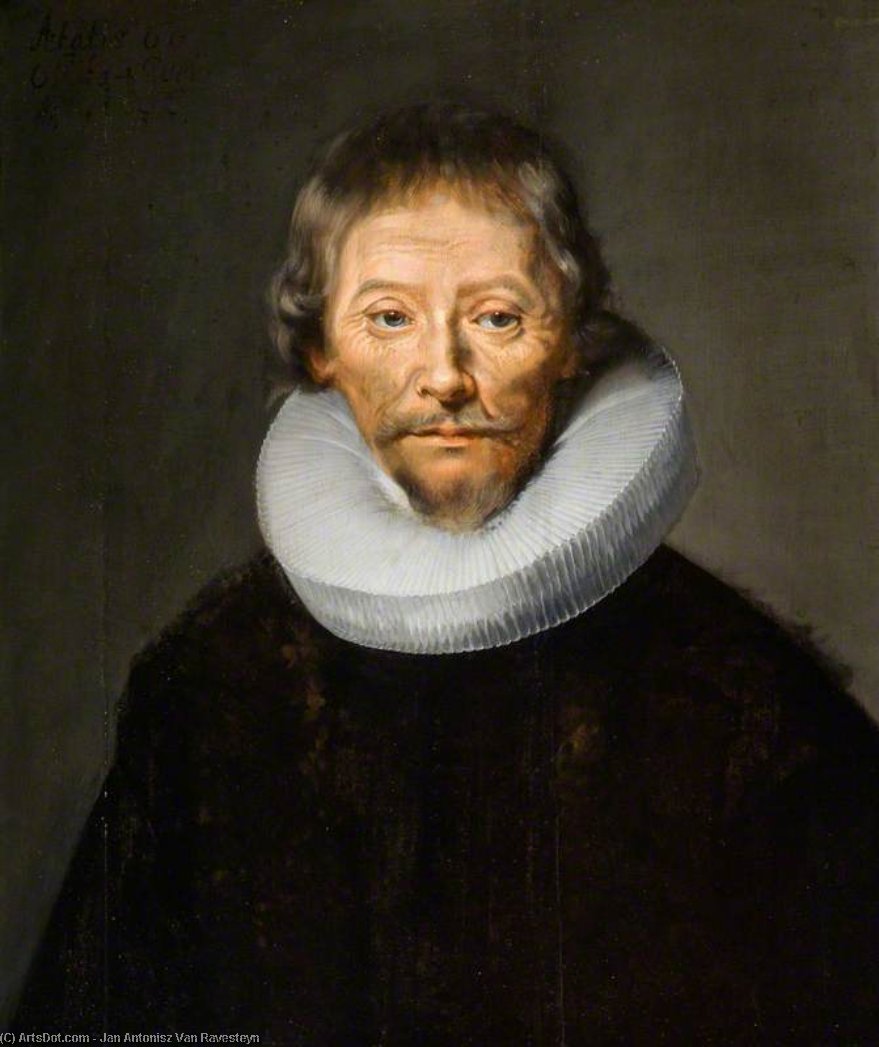 Portrait Of A Gentleman With A White Ruff — Ян Ван Равестейн