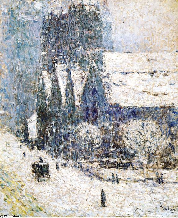 Calvary Church In The Snow — Frederick Childe Hassam