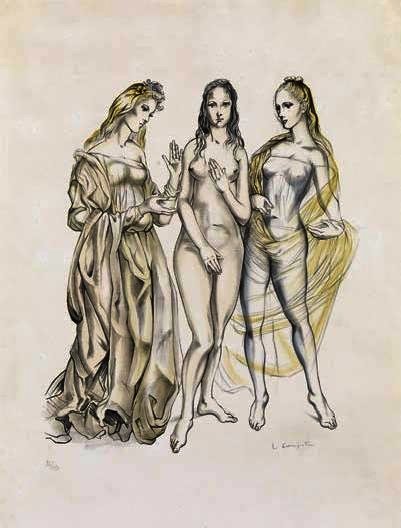Les Trois Graces — Léonard Tsuguharu Foujita