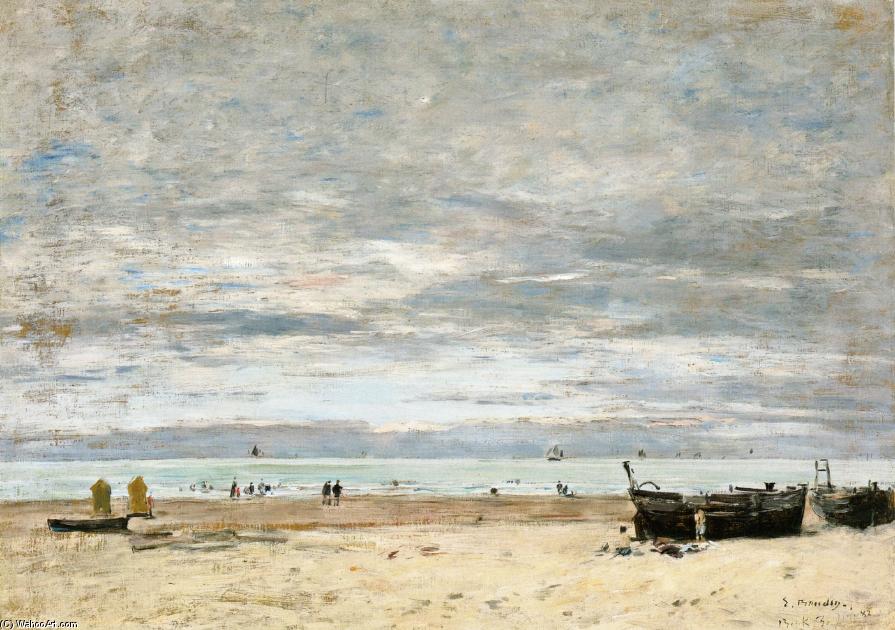 Berck, The Beach At Low Tide — Eugène Louis Boudin