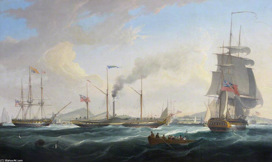 George Iv's Arrival At Leith — William John Huggins