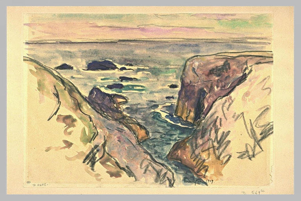 Belle-ile-en-mer, Evening, Cote Sauvage — Maxime Emile Louis Maufra