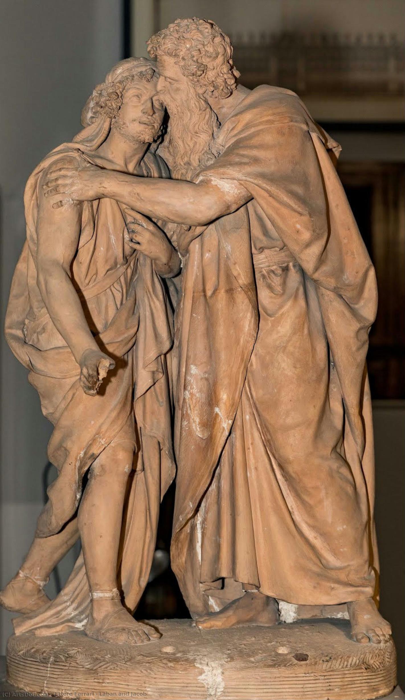 Laban And Jacob — Ettore Ferrari