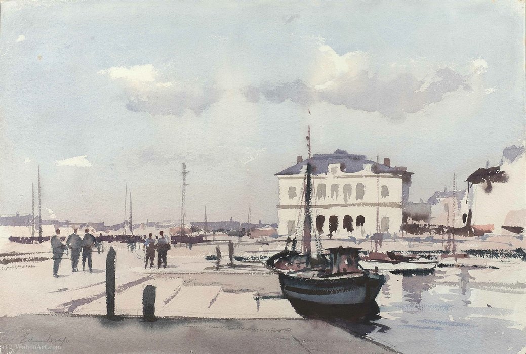Hotel De Ville, Honfleur, France — Edward Seago