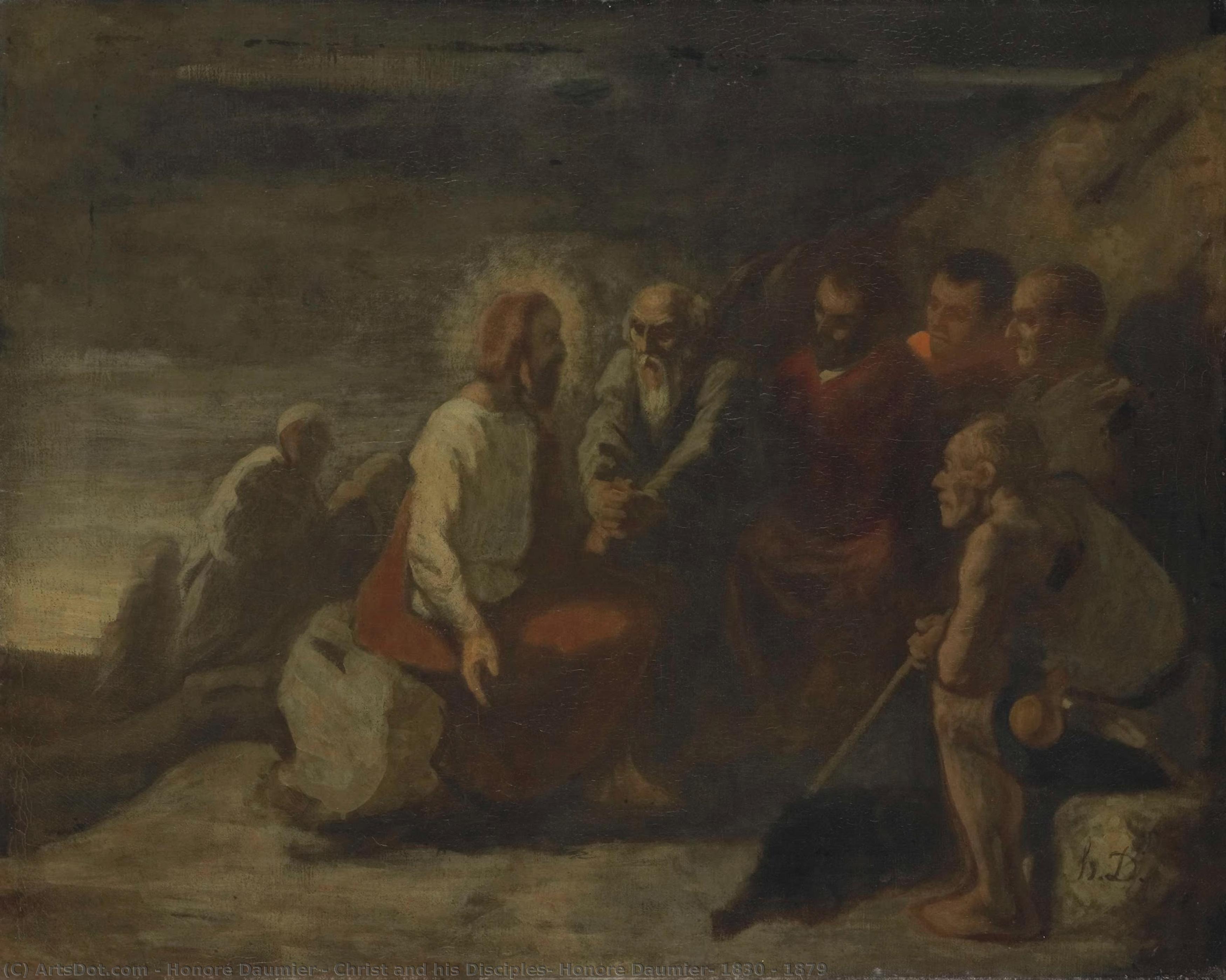 Christ And His Disciples, Honoré Daumier, 1830 - 1879 — オノレ・ドーミエ