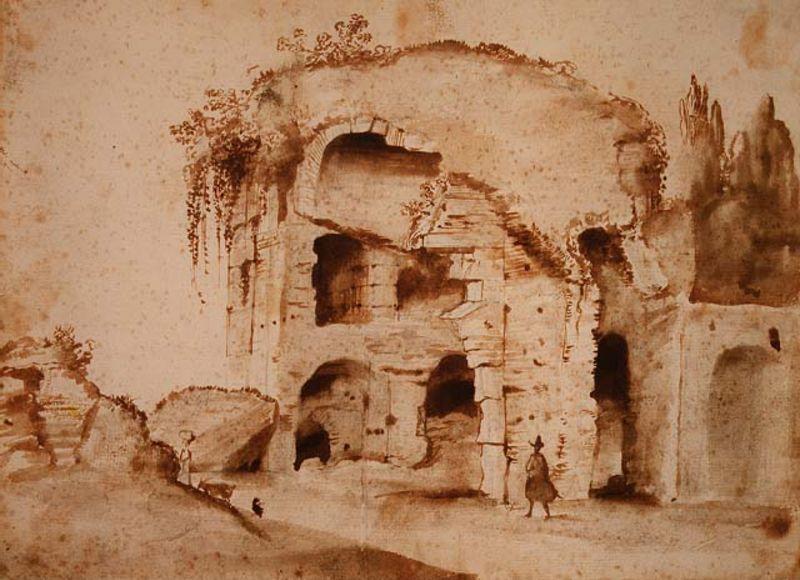 A Ruin On The Palatine — Claude Lorrain (claude Gellée)