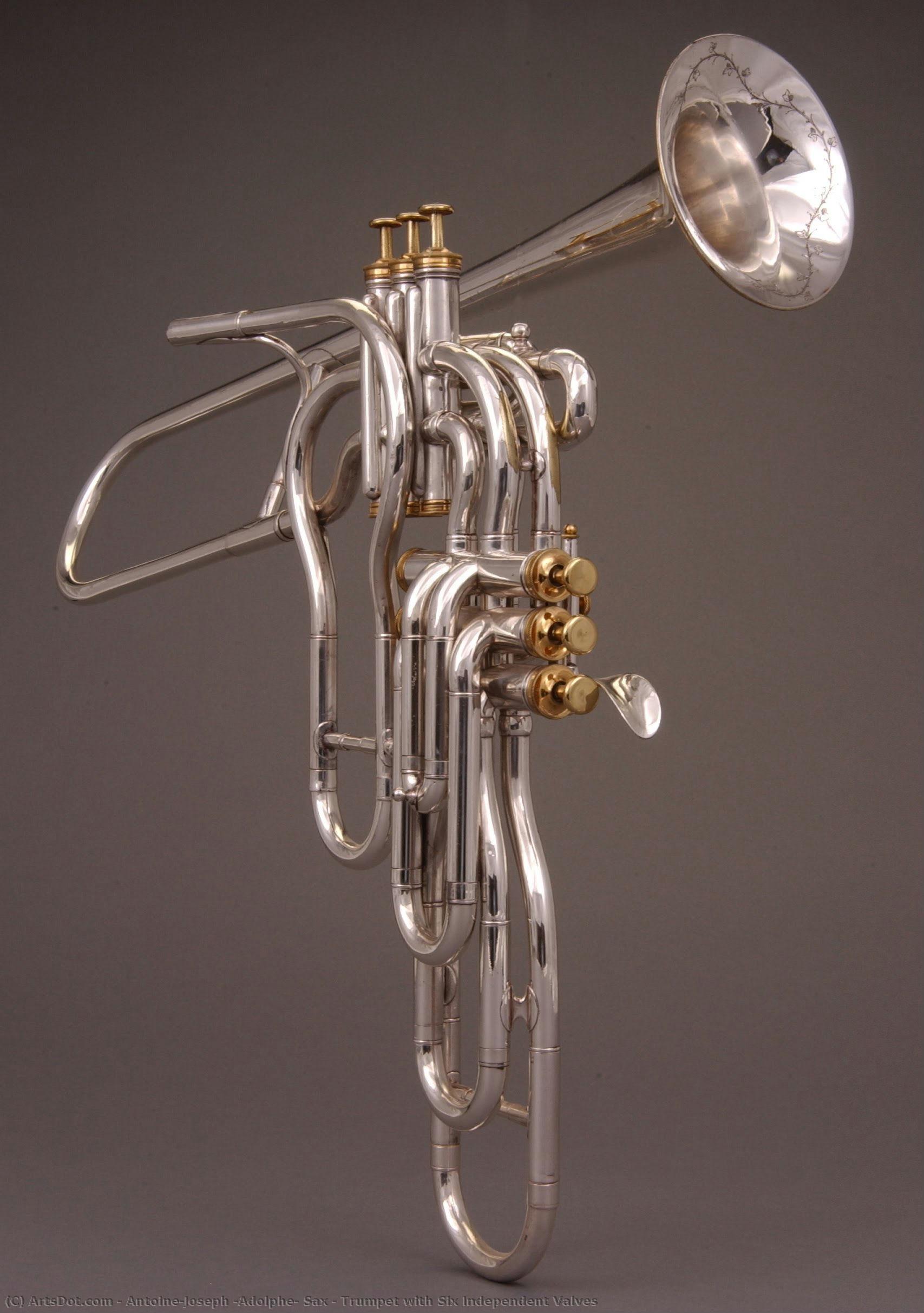 Trumpet With Six Independent Valves — Adolphe Sax