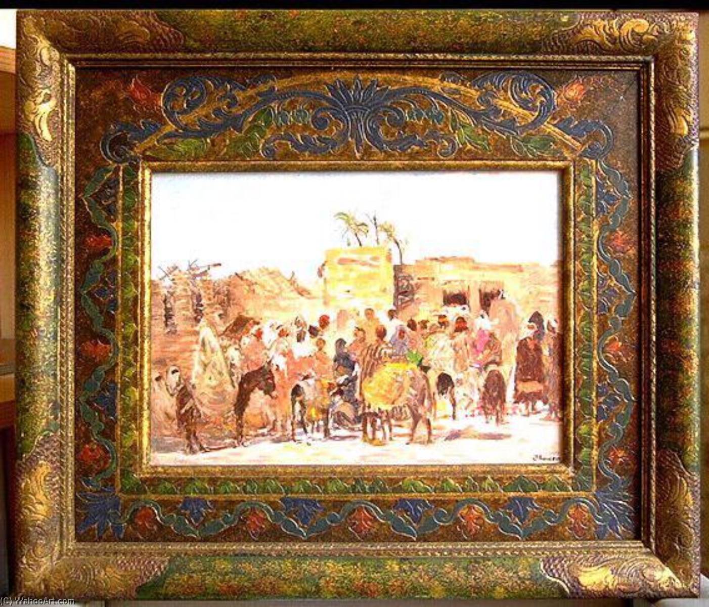 Au Marché À Marrakech (titre Inscrit) — Joseph-félix Bouchor