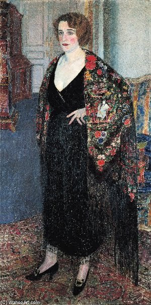 Woman With Shawl — Leon De Smet