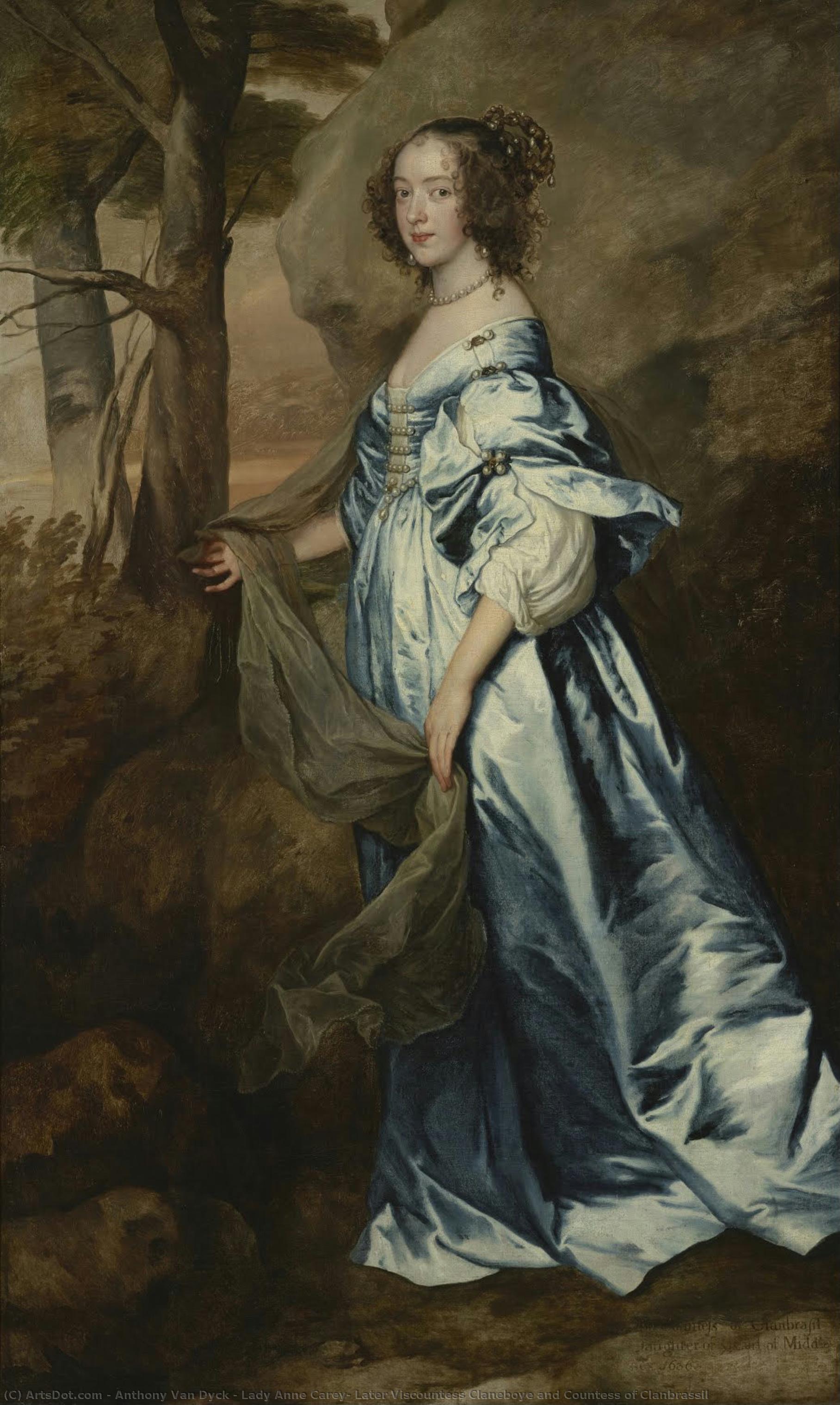Lady Anne Carey, Spätere Viscountess Claneboye Und Countess Of Clanbrassil — Sir Anthony Van Dyck