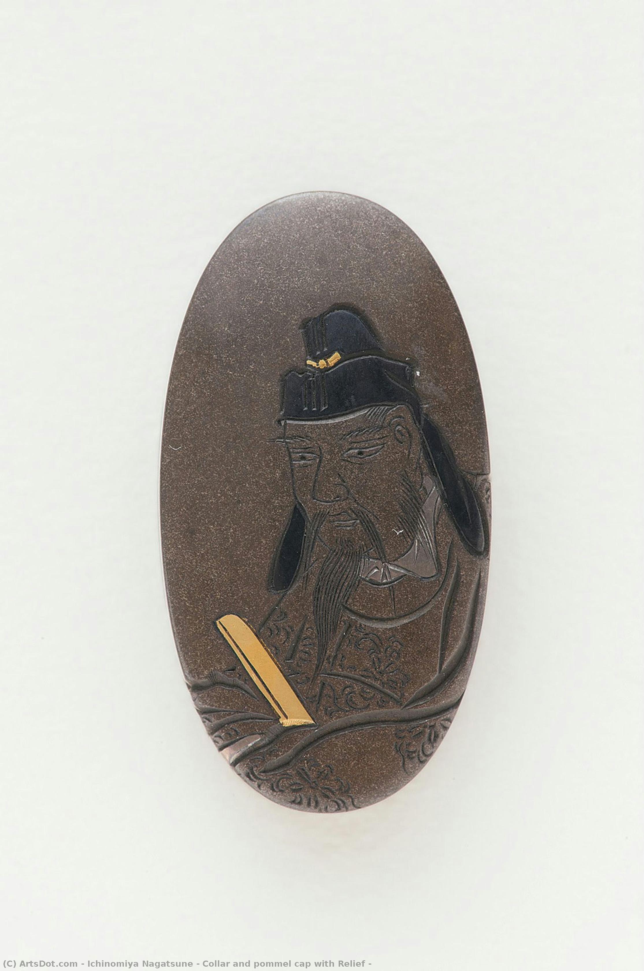 Collar And Pommel Cap With Relief — Ichinomiya Nagatsune