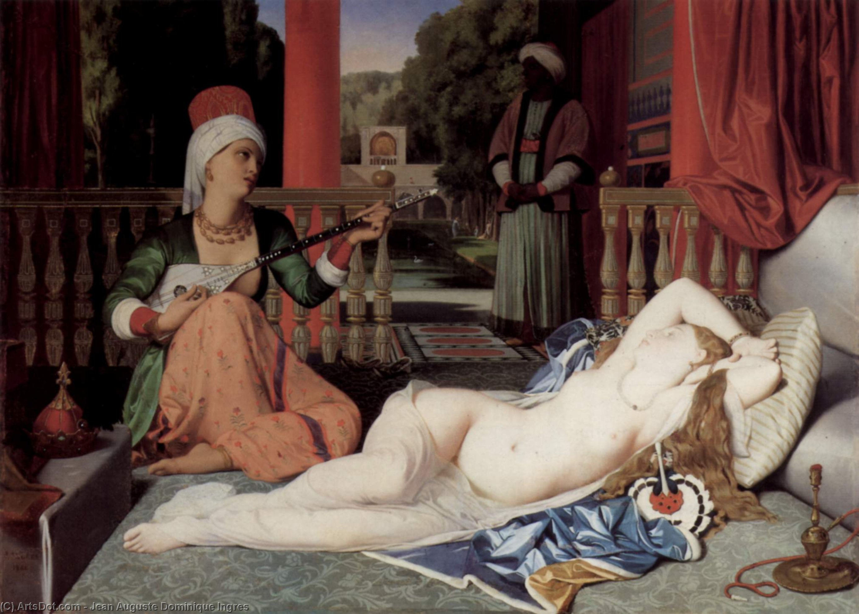 Odalisque With Slave — Jean-auguste-dominique Ingres