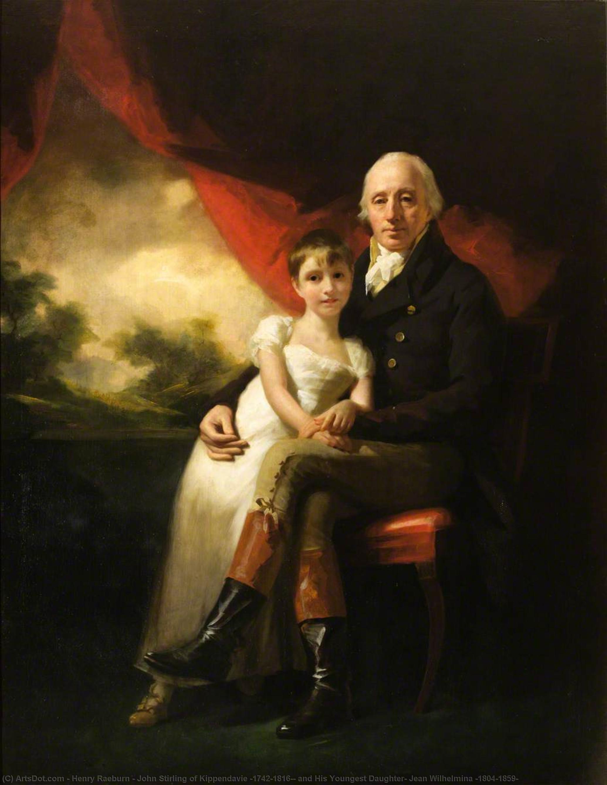 John Stirling Of Kippendavie (1742–1816), And His Youngest Daughter, Jean Wilhelmina (1804–1859) — ヘンリー・レーバーン
