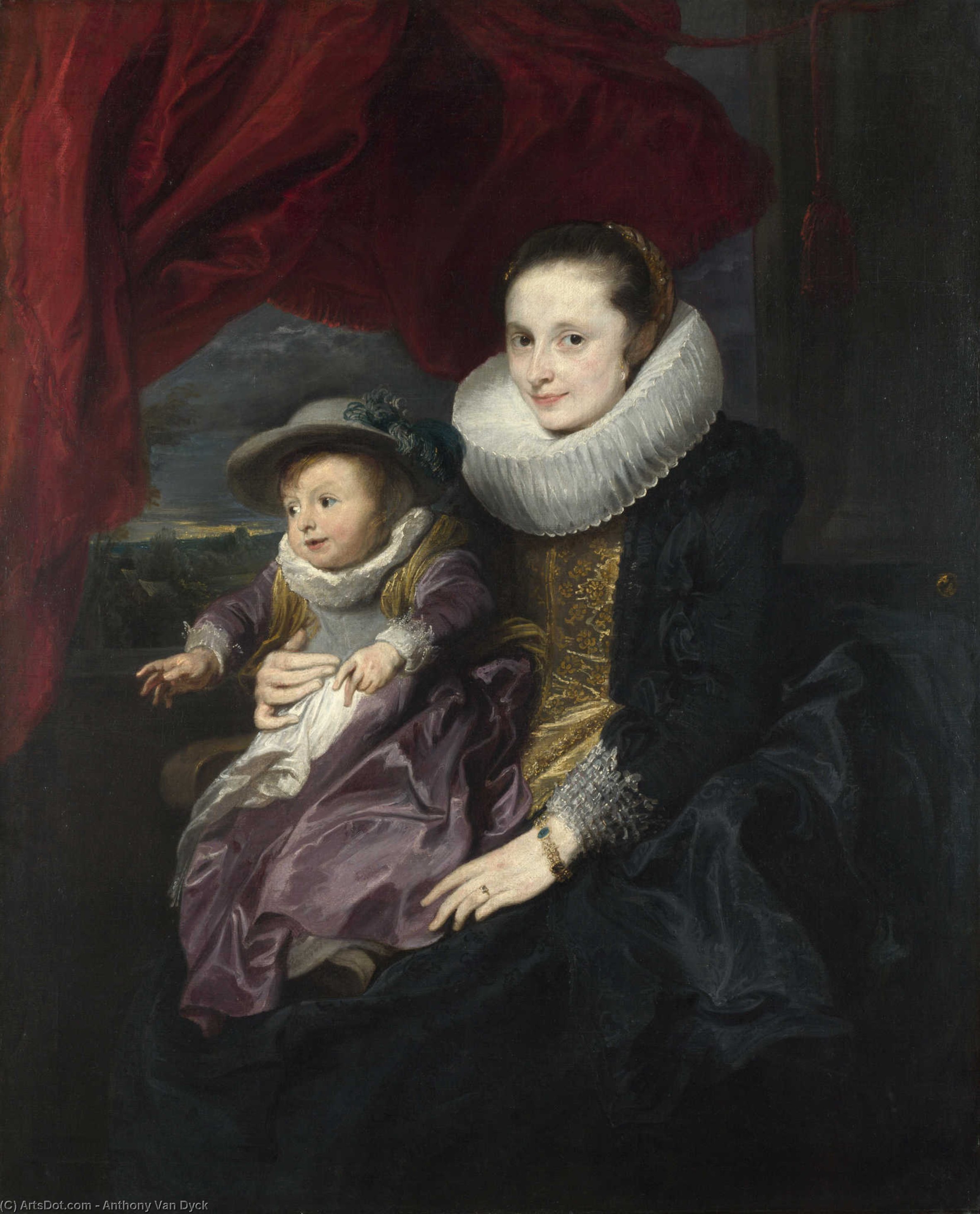 Sir Anthony Van - Portrait Of A Woman And Child — Sir Anthony Van Dyck