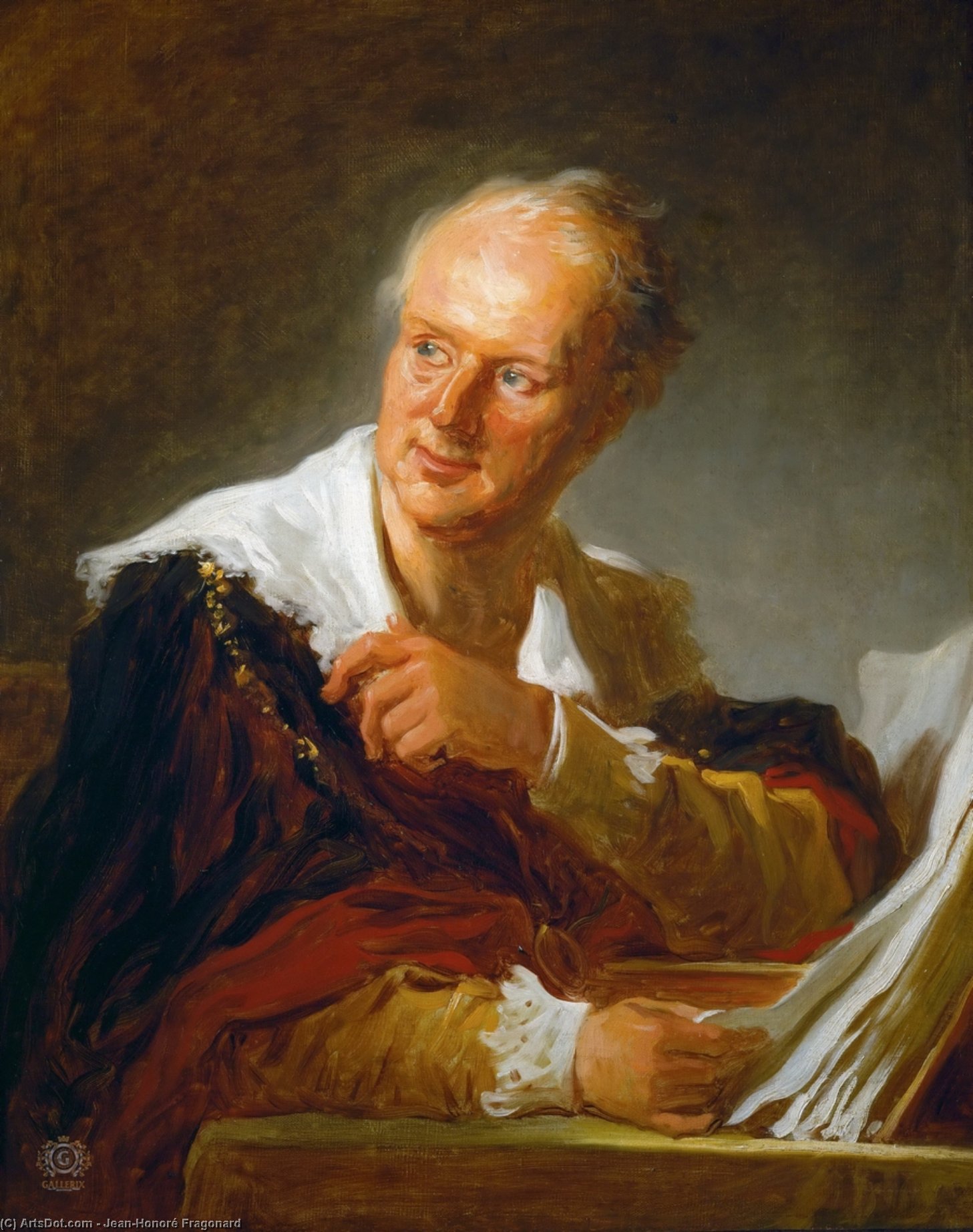 Portrait Of Diderot — Jean-honoré Fragonard