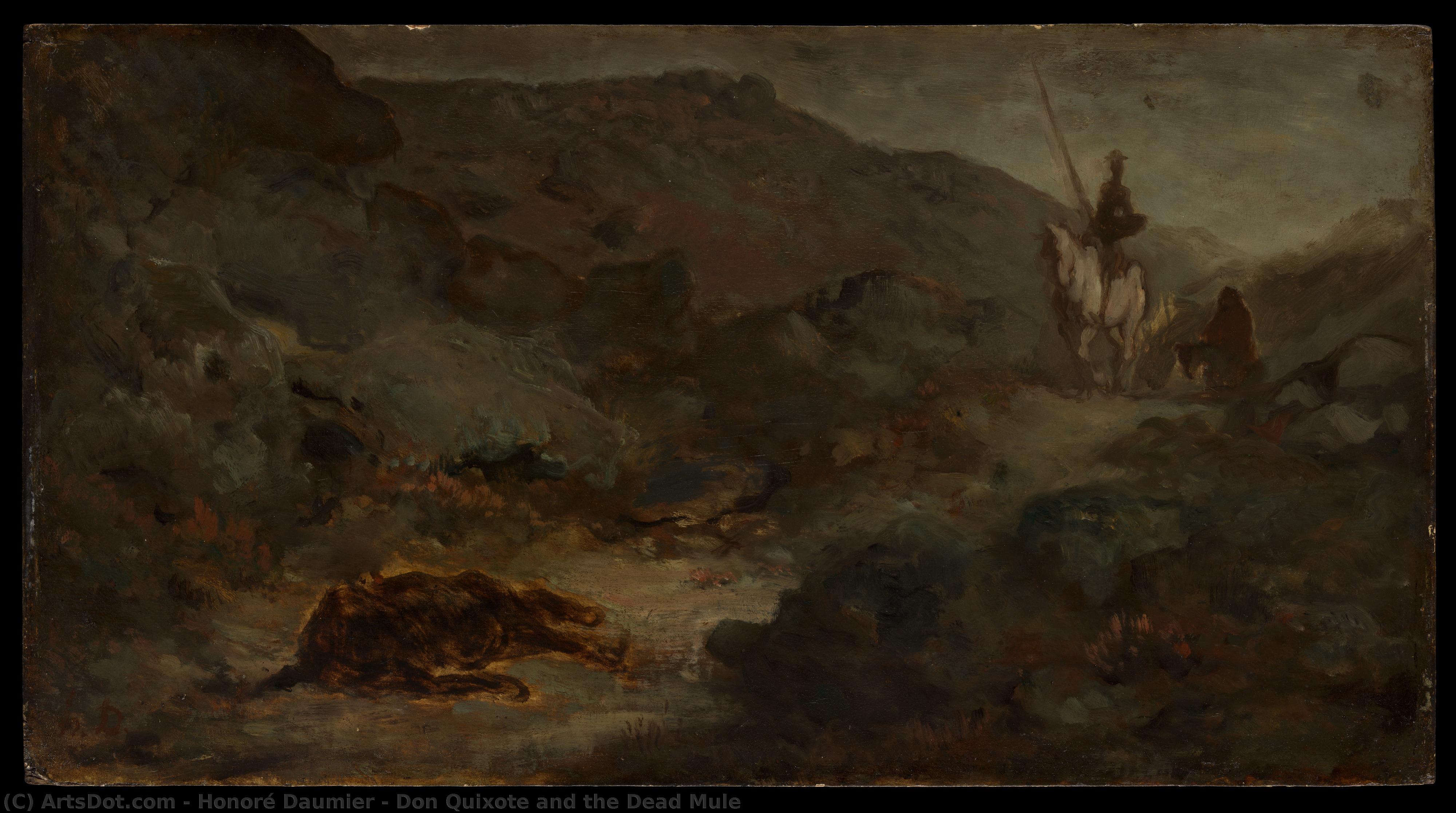 Don Quixote And The Dead Mule — Оноре Домије