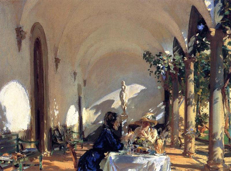 Desayuno En La Loggia — John Singer Sargent