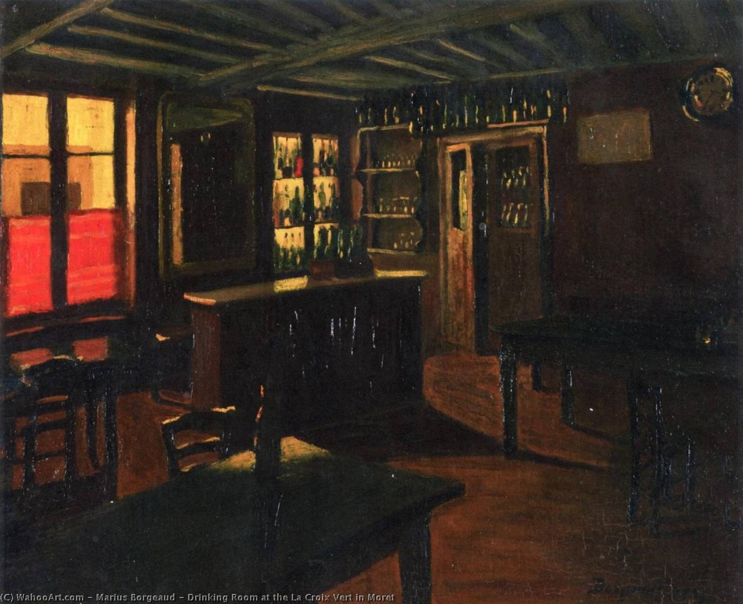 Drinking Room At The La Croix Vert In Moret — Marius Borgeaud