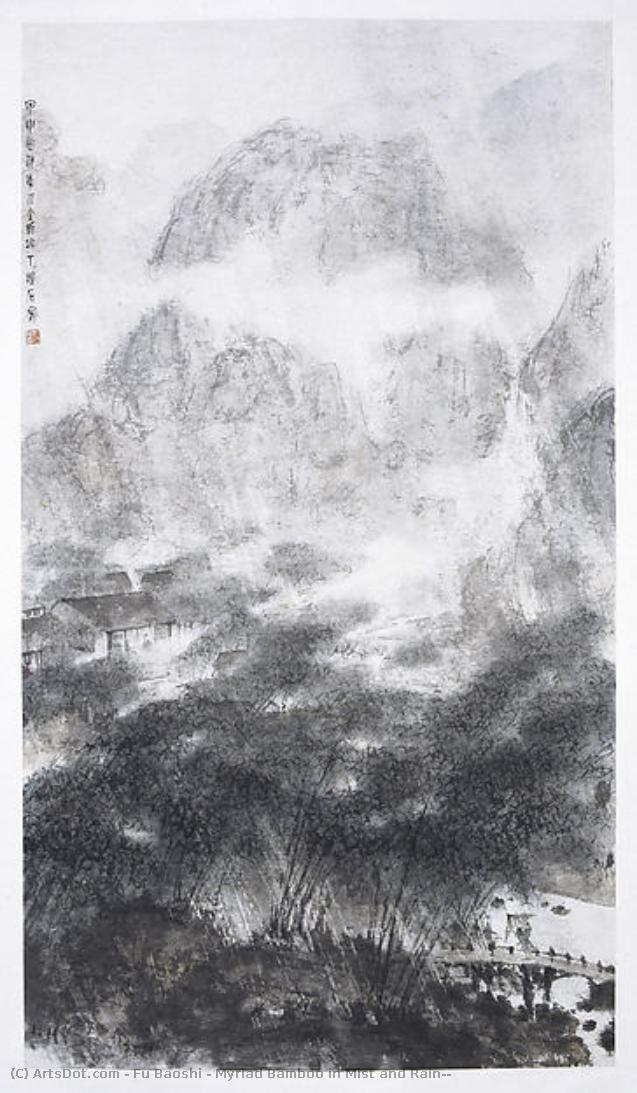 Myriad Bamboo In Mist And Rain — Fu Baoshi