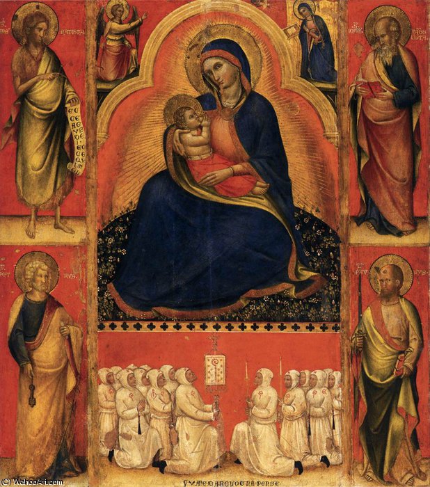 Virgin Of Humility With Saints — Giambologna