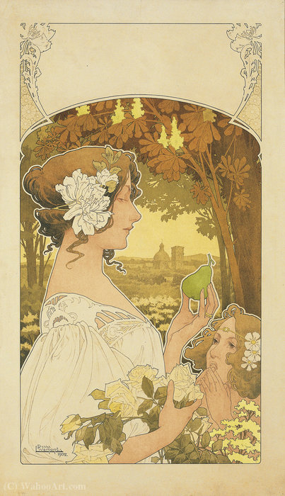 'michiels Freres Pepinieristes Architectes De Jardins', (85 X 50 Cm) (1902) — Henri Privat-livemont