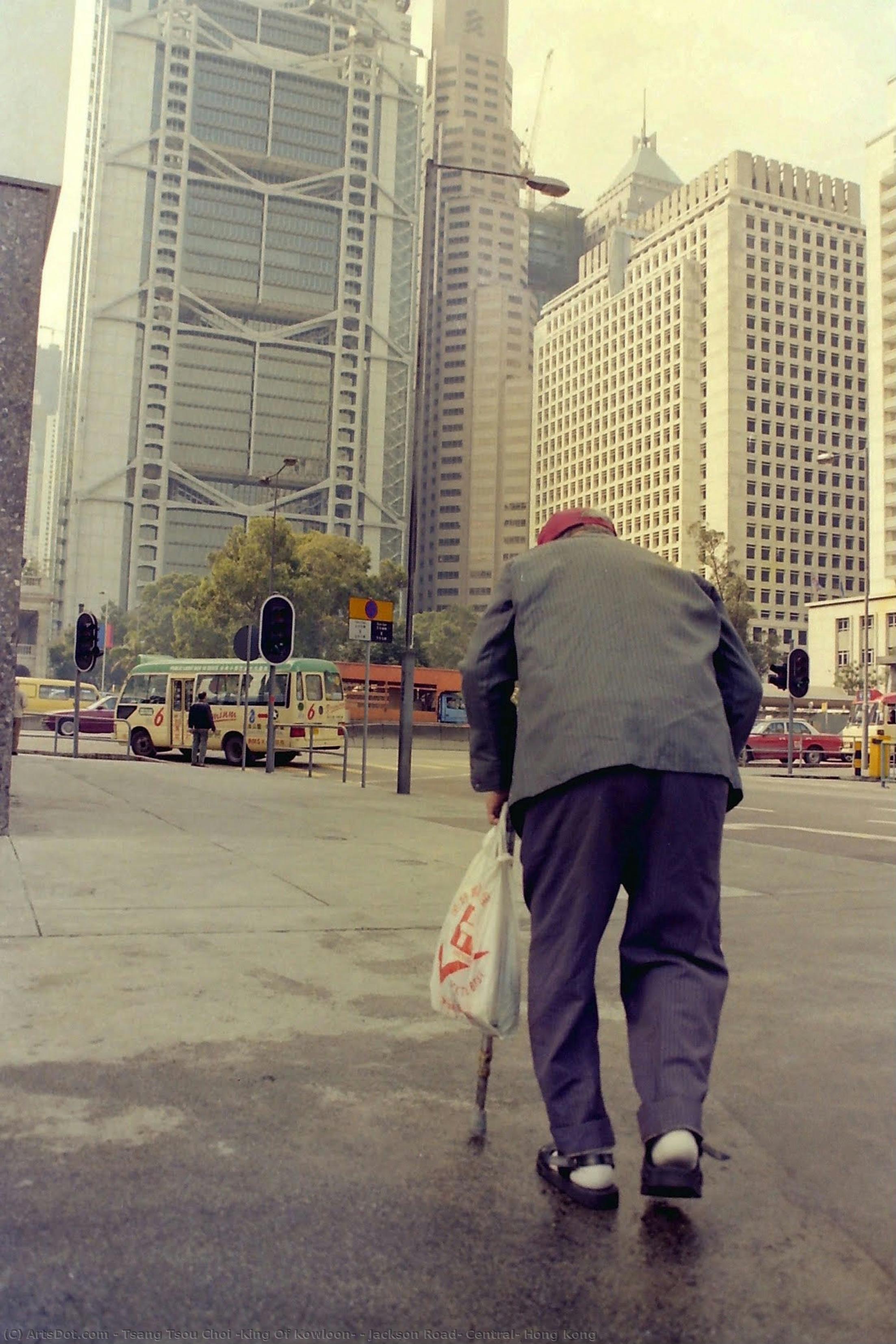 Jackson Road, Central, Hong Kong — Tsang Tsou Choi (king Of Kowloon)