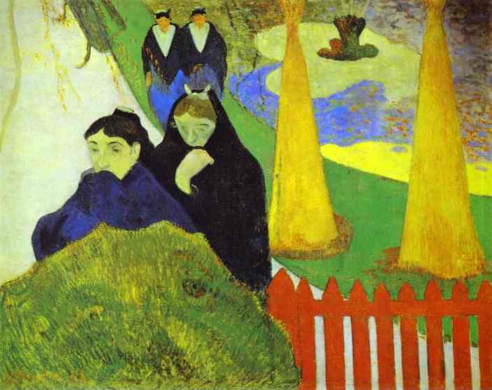 Women From Arles In The Public Garden, The Mistral — Eugène Henri Paul Gauguin