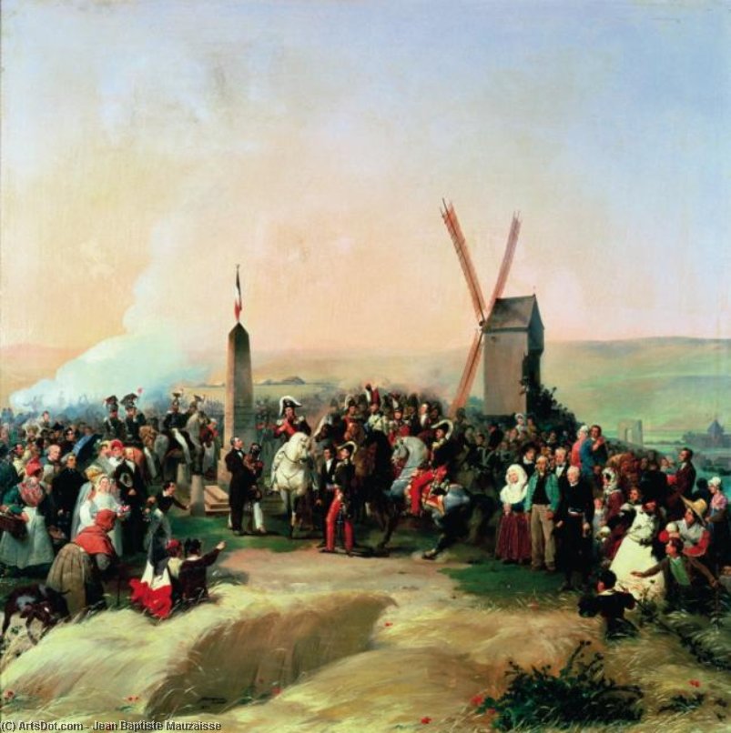 Louis-philippe Visiting The Battlefield Of Valmy On — Jean Baptiste Mauzaisse