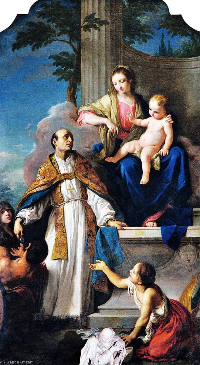 Madonna And Child With Saint Thomas Of Villanova — Giambettino Cignaroli