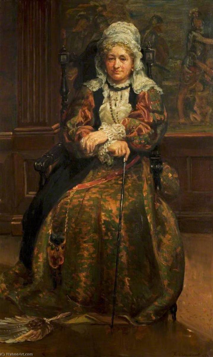 Mrs Stirling (1815–1895) (lady Hutton Gregory) As The Nurse (from 'romeo And Juliet') — Anna Lea Merritt