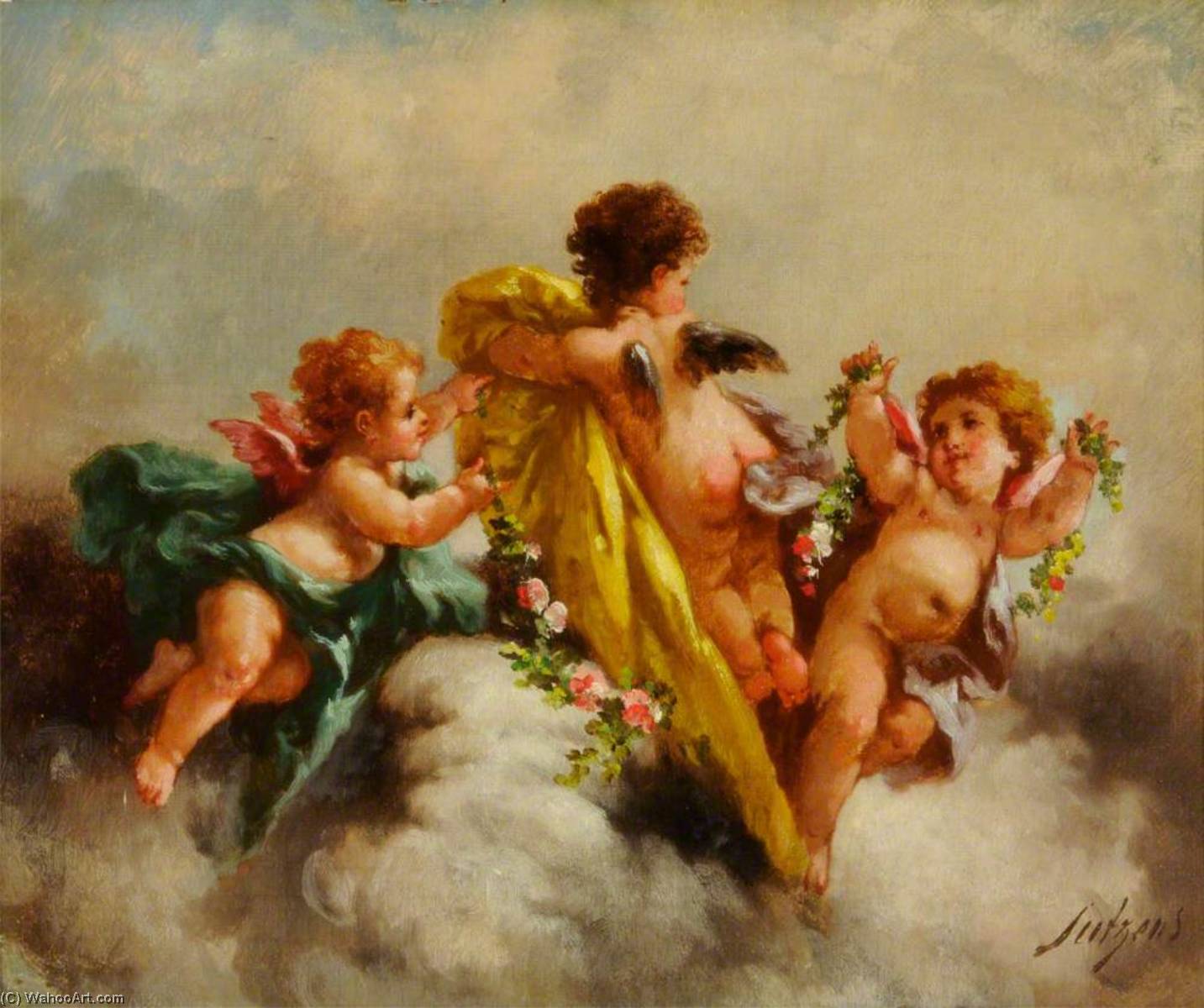 Cupids And Flowers — Charles Augustus Henry Lutyens