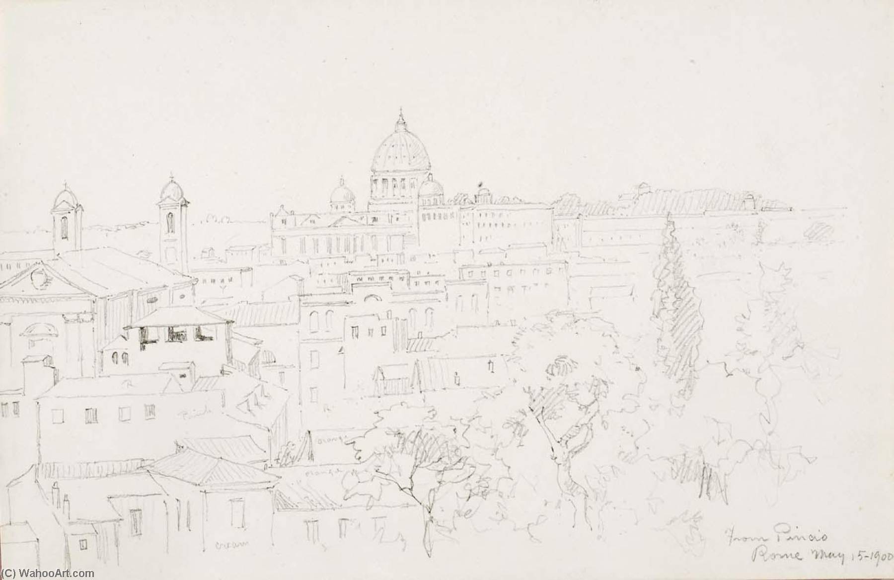 From Pincio, Rome — George Elbert Burr
