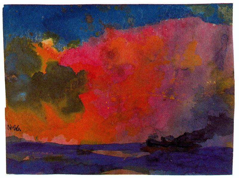 Sea With Colourful Sky — Емил Нолде